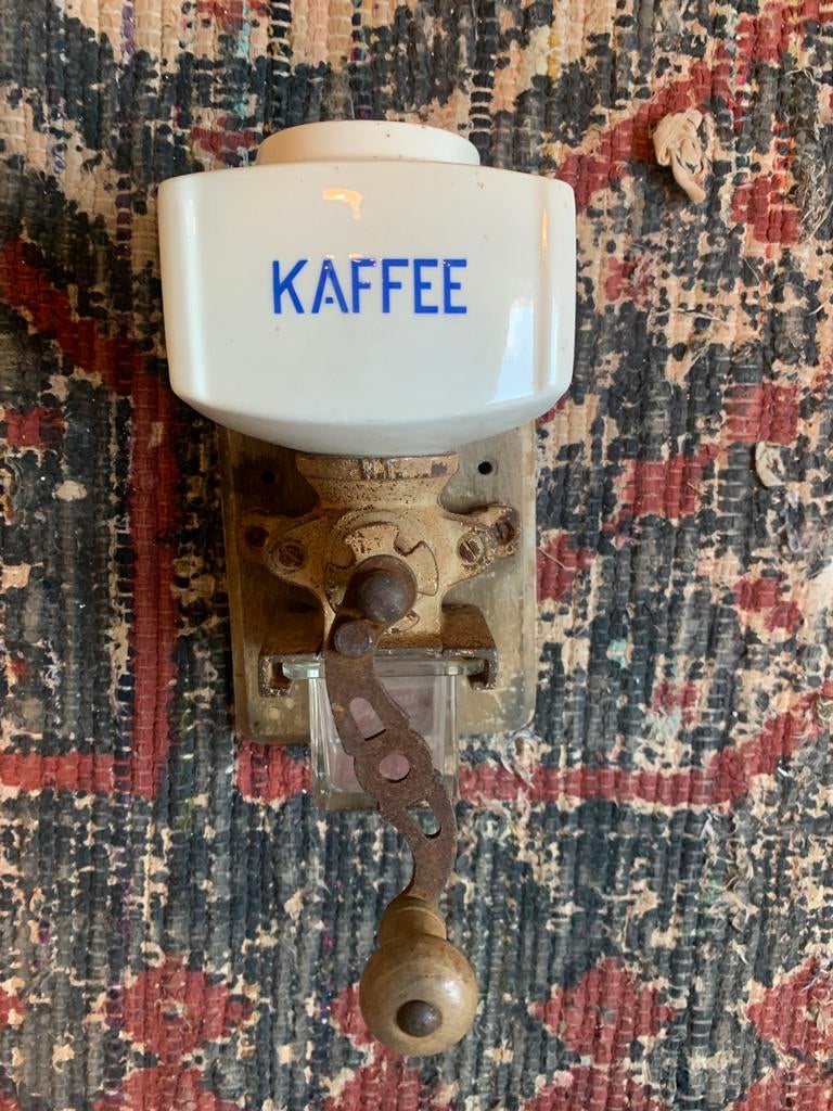 Vintage wand koffiemolen “KAFFEE” – brocante – jaren 50/60, Ophalen