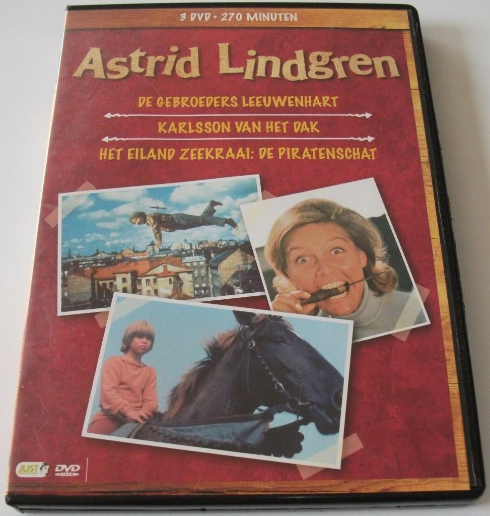 Dvd *** ASTRID LINDGREN *** 3-Disc Boxset, Alle leeftijden, Ophalen of Verzenden, Zo goed als nieuw, Boxset