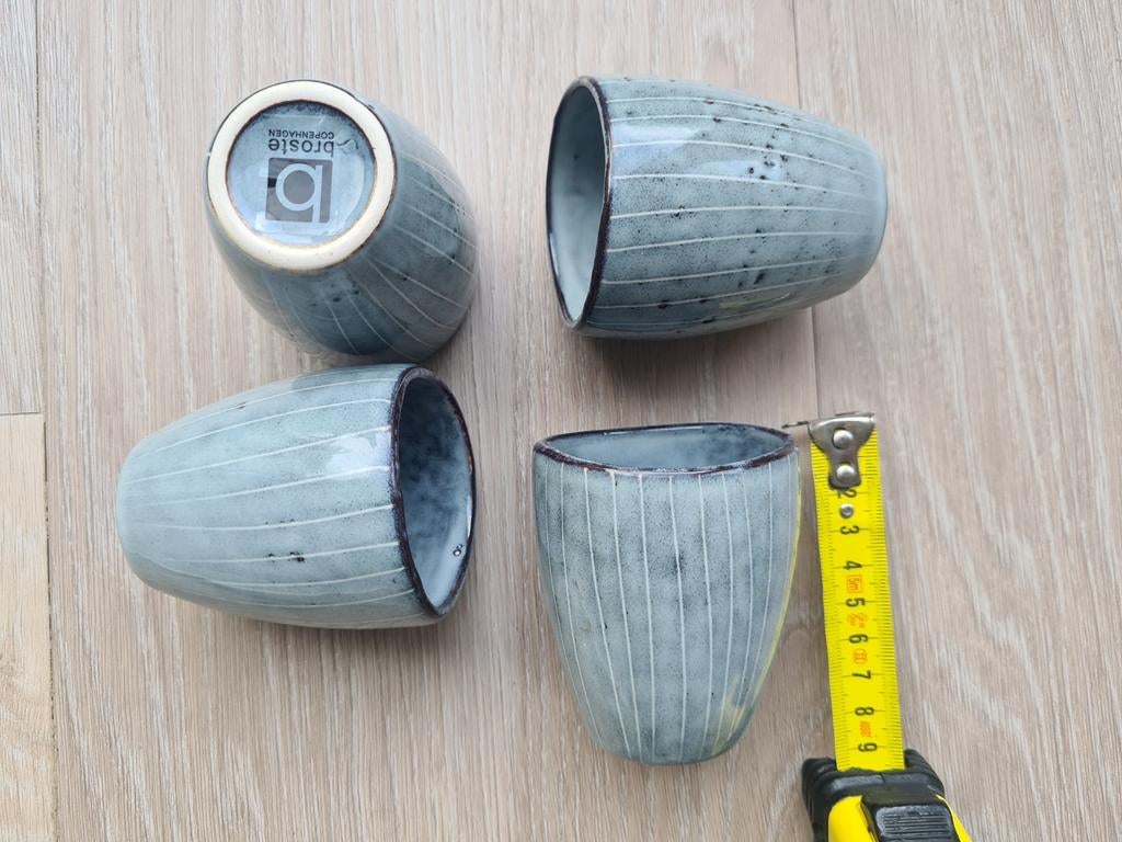 Set van 4 Broste Nordic Sea mokjes, nieuw en ongebruikt, Huis en Inrichting, Keuken | Servies, Keramiek, Nieuw, Ophalen of Verzenden