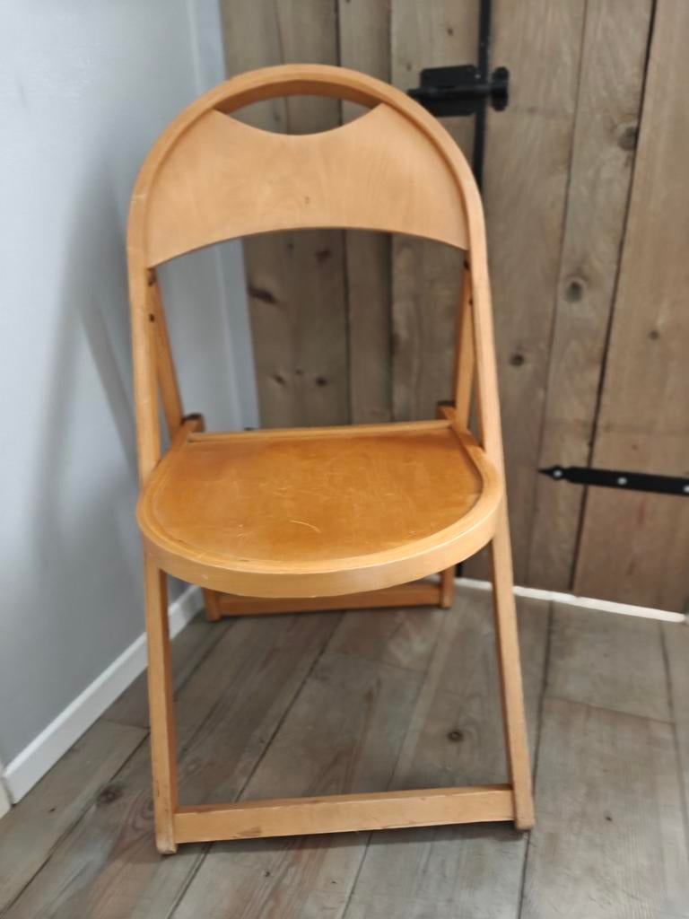 Vinted retro klapstoel hout, Ophalen, Bruin, Hout, Eén