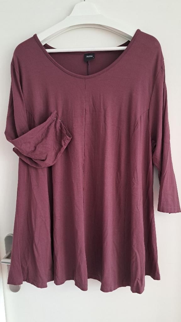 A-Lijn shirt ZAZOU  maat 5 (50), Paars, ZAZOU, Zo goed als nieuw, Shirt of Top