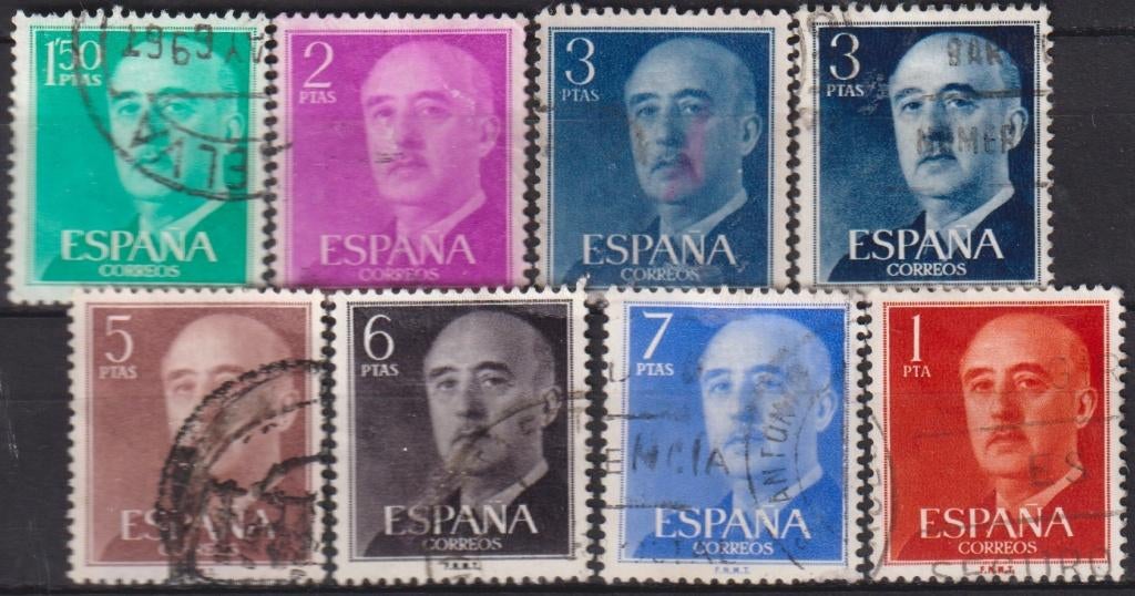 Spanje 1958 Franco, Verzenden, Gestempeld, Overige thema's
