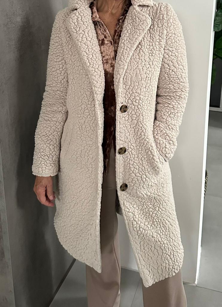 Dames Jas Teddy maat M, Kleding | Dames, Verzenden, Zo goed als nieuw, Maat 38/40 (M)