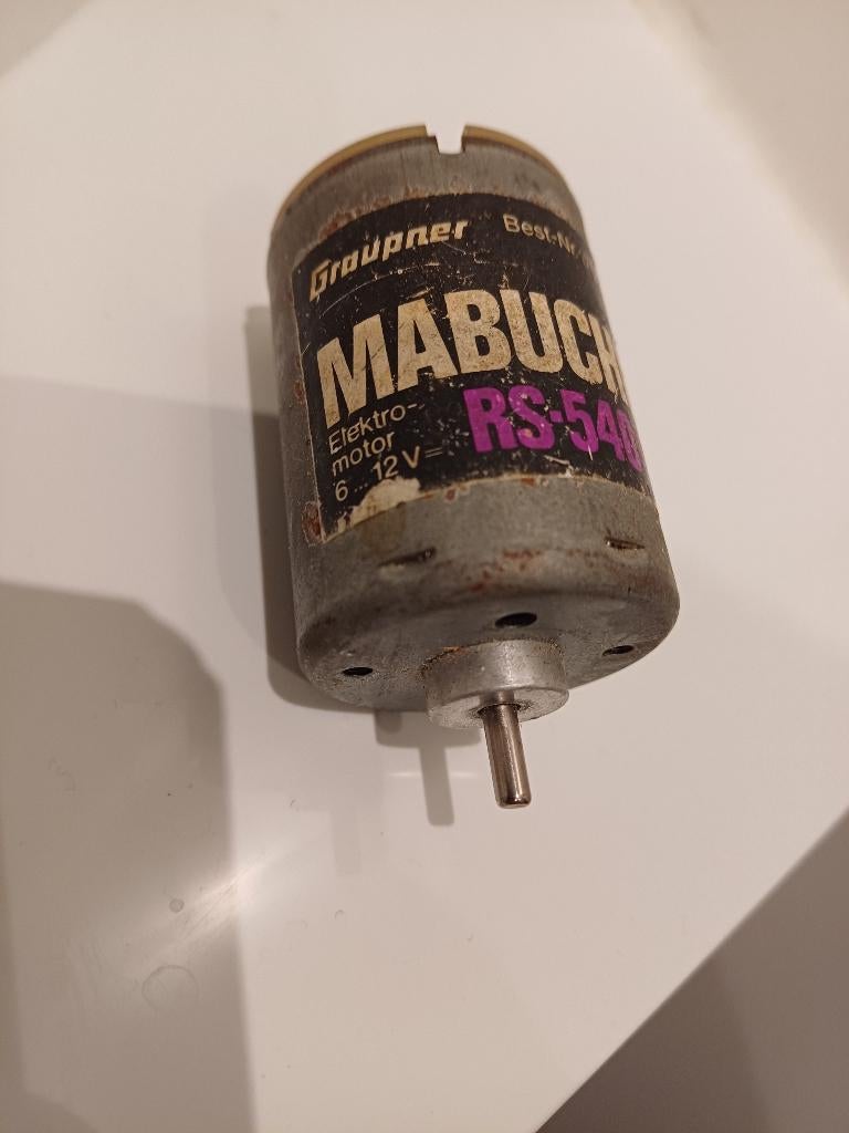 Vintage graupner 1757 motor mabuchi RS 540E 6v -12v, Elektro, Gebruikt, Ophalen of Verzenden, Onderdeel
