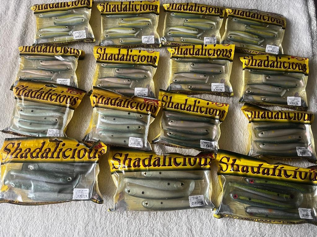 adv 919 / NIEUW mixset 11 pakjes shads STRIKE KING, Ophalen of Verzenden, Nieuw, Overige typen