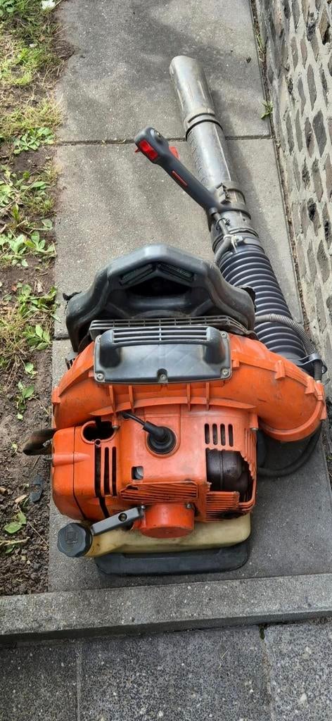 Emak rug bladblazer, Ophalen, Benzine, Gebruikt, Ruggedragen