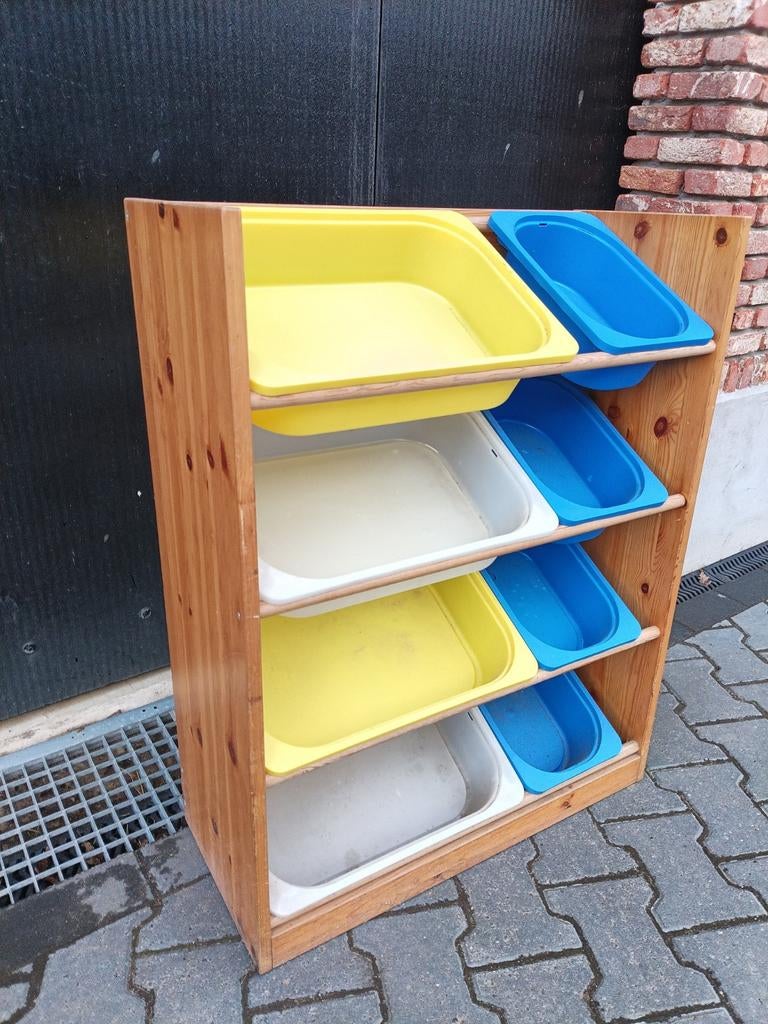 Houten Trofast kast met bakken, Ophalen of Verzenden, Gebruikt, Kast