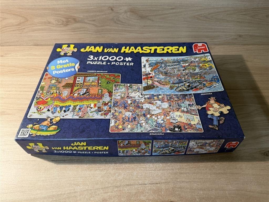 Jan van Haasteren - chinees nieuwjaar - drukkerij - zeehaven, Ophalen of Verzenden, 500 t/m 1500 stukjes, Zo goed als nieuw