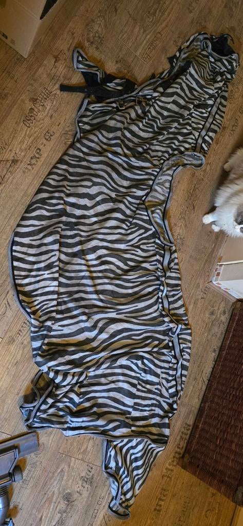 Vliegen uitrijdeken zebra 155cm bovenmaat, Ophalen of Verzenden, Gebruikt, Deken