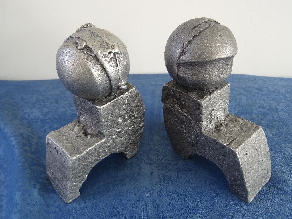 Willy Ceysens brutalist aluminium beeld beelden sculptuur, Ophalen of Verzenden