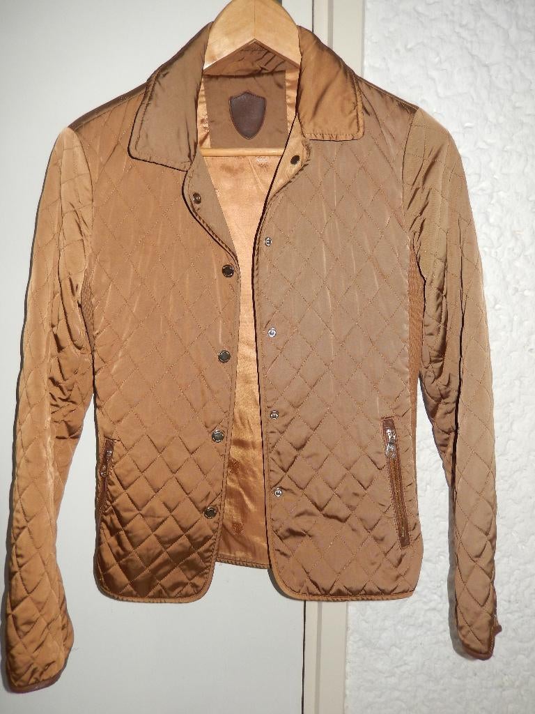 jasje mtS Massimo Dutti goudkleur ritszakjes drukknopen zgan, Overige kleuren, Massimo Dutti, Ophalen of Verzenden, Zo goed als nieuw