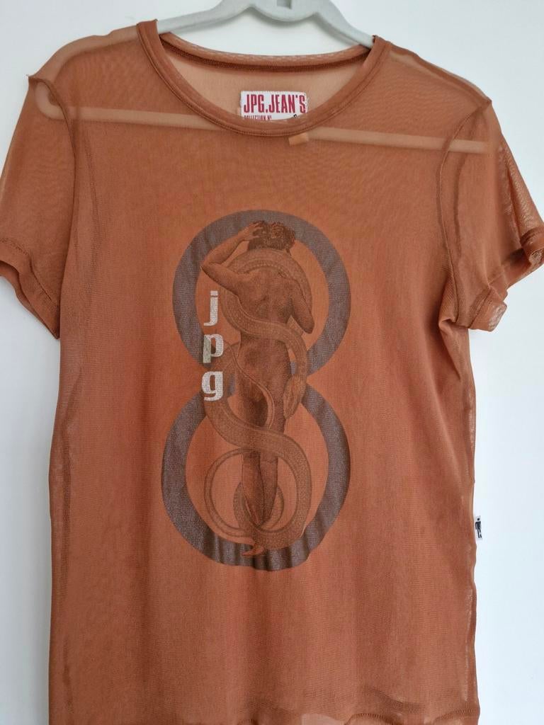 Zeldzame Vintage Jean Paul Gaultier Mesh Top Maat M, Ophalen of Verzenden, Gedragen, Maat 48/50 (M)
