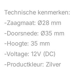 spots waterdicht ip65 led spot Zilver zwart 6 spots 49.00 eu, Metaal of Aluminium, Nieuw, Ophalen of Verzenden, Led