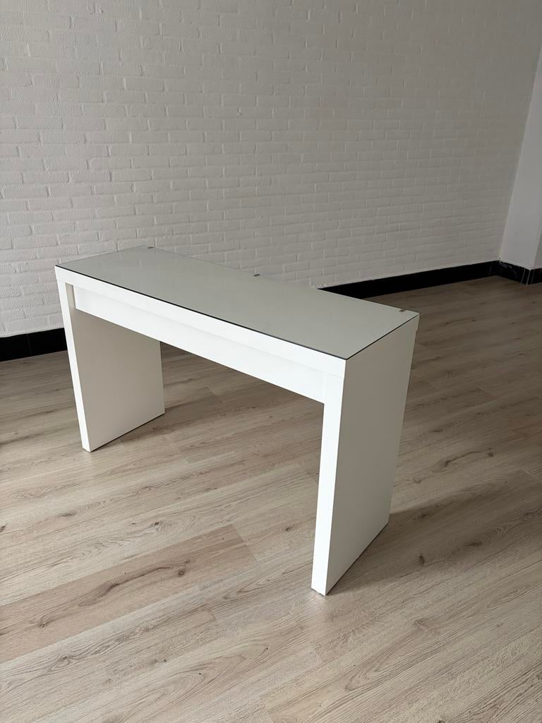 Make-up tafel IKEA, Huis en Inrichting, Ophalen, 100 tot 150 cm, Minder dan 100 cm, Glas