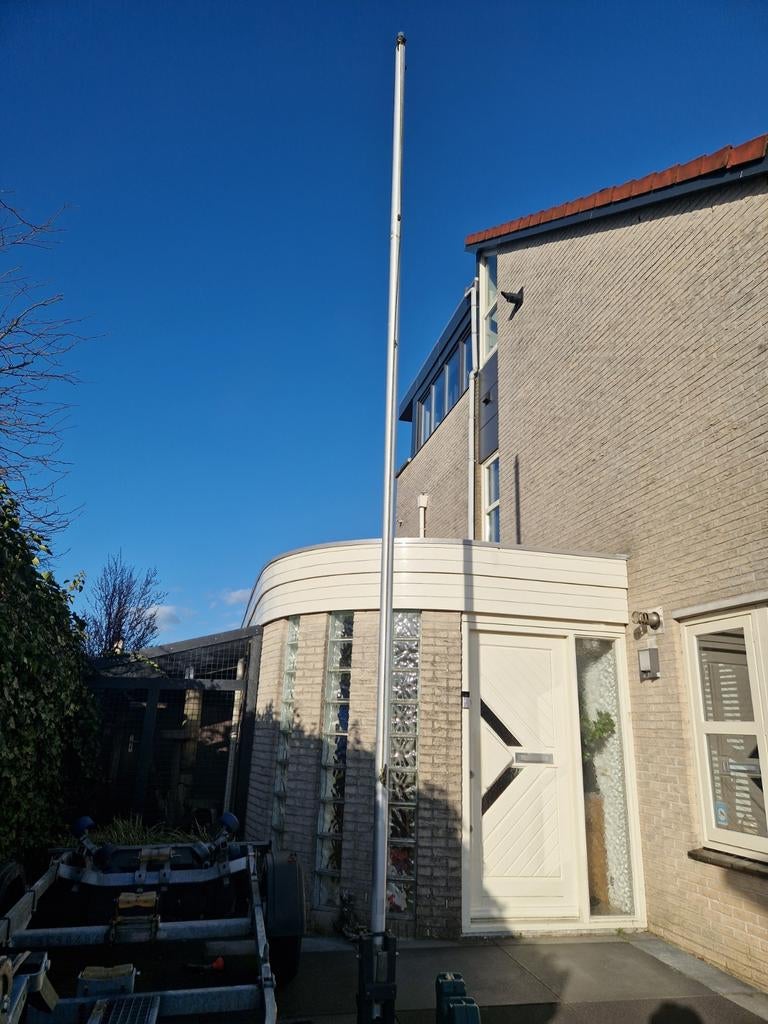 Aluminium vlaggenmast, Ophalen, Gebruikt