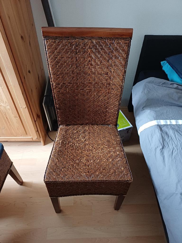 Eetkamerstoelen, Huis en Inrichting, Stoelen, Ophalen, Gebruikt, Bruin, Hout