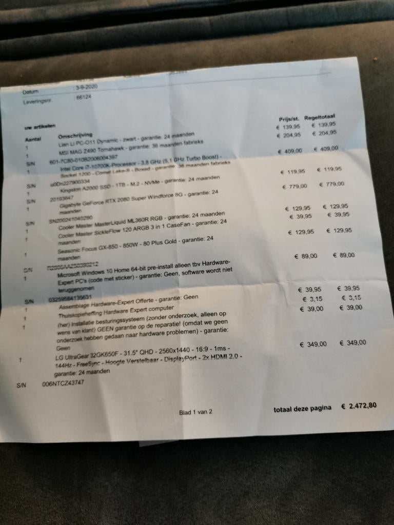 Computerkast, Ophalen of Verzenden, Gebruikt