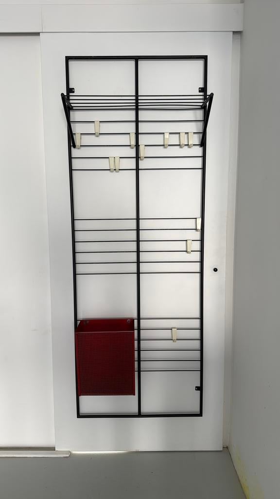 Coen de Vries Devo kapstok pilastro Tjerk Rijenga 1950/60, Wandkapstok, Ophalen of Verzenden, Zo goed als nieuw, Minder dan 100 cm