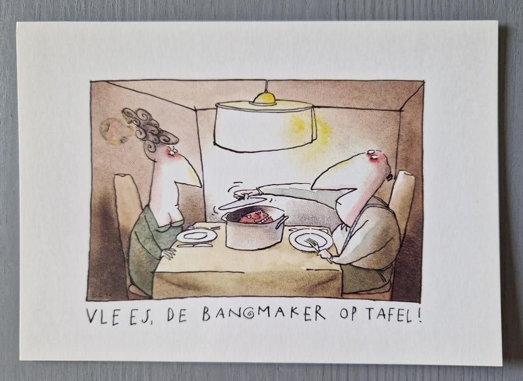 Vlees de Bangmaker op tafel Wakker dier Boomerang, Verzenden, 1980 tot heden, Ongelopen, Overige thema's