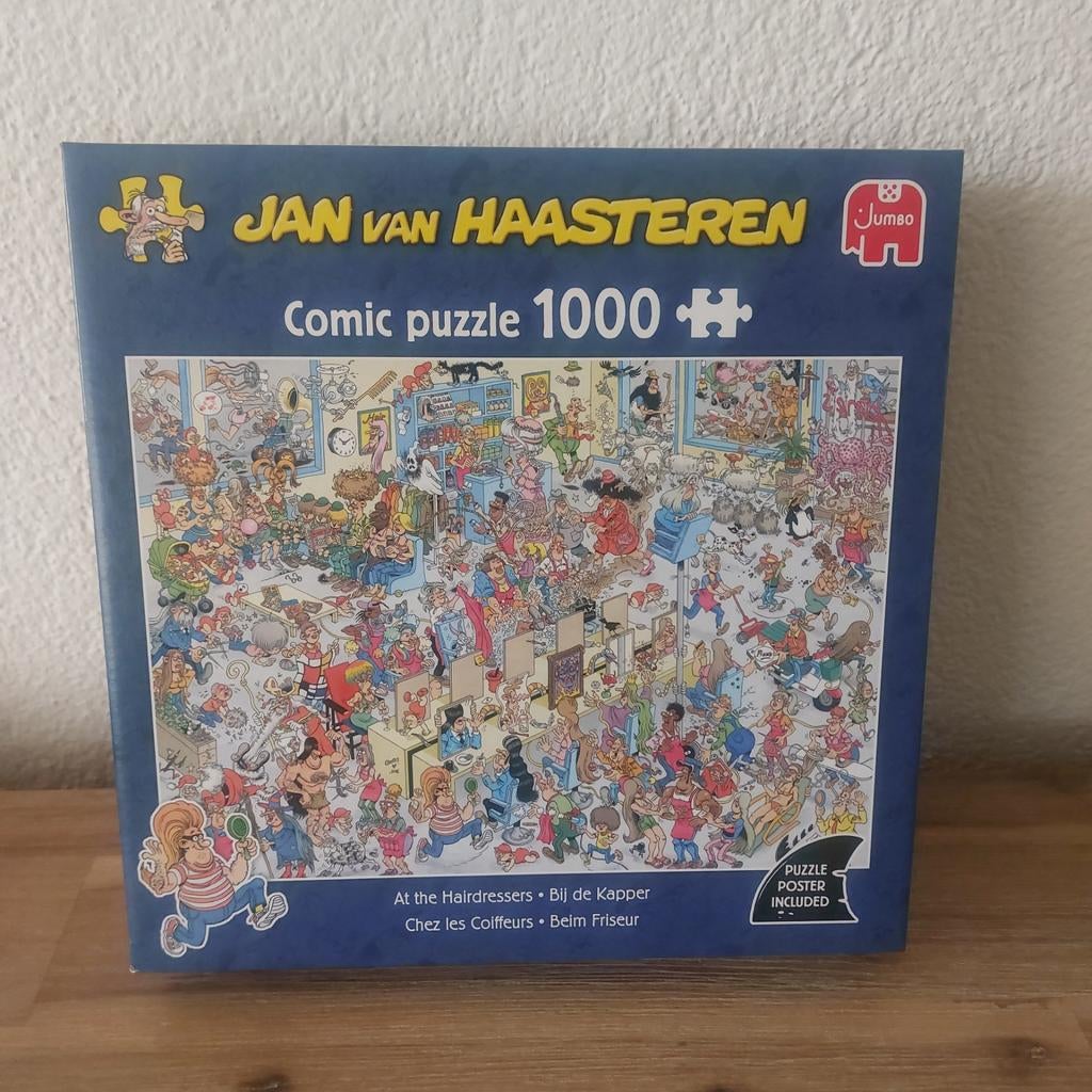 Nieuwe Jan van Haasteren Puzzel De Kapper(1000 stuks), Ophalen, 500 t/m 1500 stukjes, Nieuw, Legpuzzel