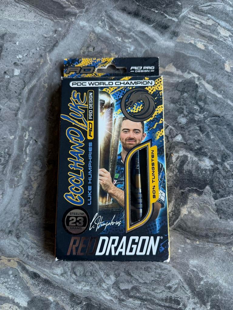 Nieuwe Red Dragon Luke Humphries 23G, Ophalen of Verzenden, Nieuw, Pijlen