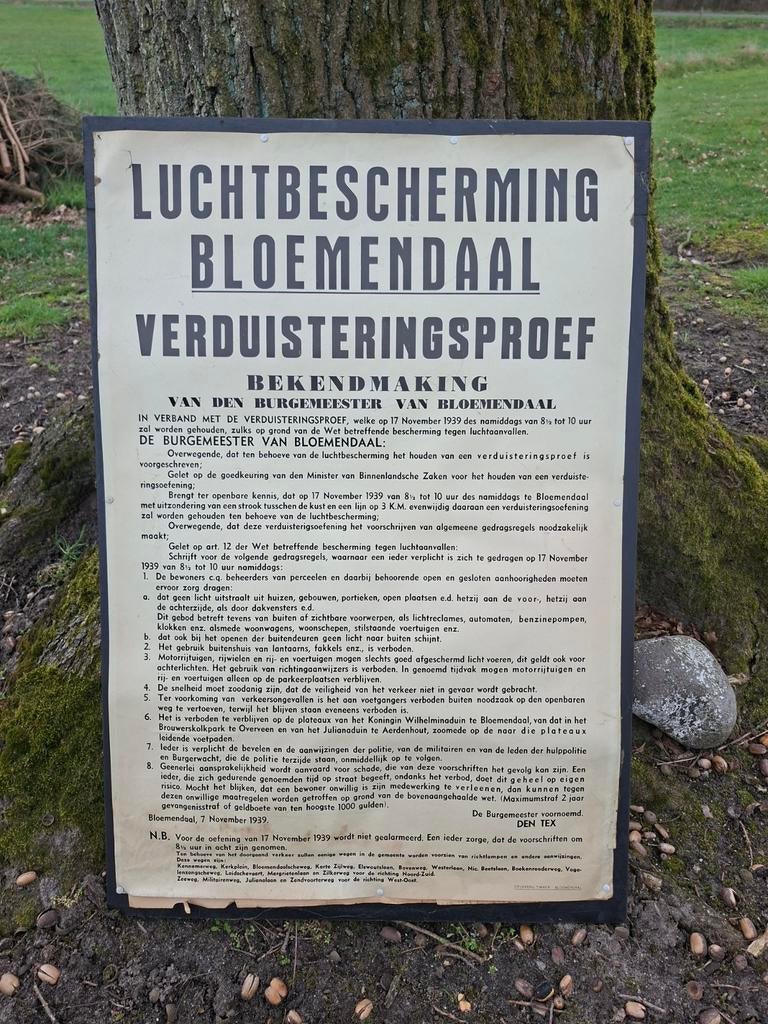 Ww2 luchtberscherming bloemendaal, Verzamelen, Militaria | Tweede Wereldoorlog, ., Overige soorten, Ophalen of Verzenden, .