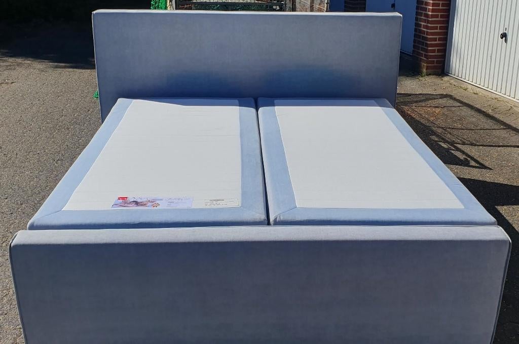 Norma 1884 elektrische boxspring bed van180x200 cm + topper, Ophalen, Tweepersoons, Zo goed als nieuw, 180 cm