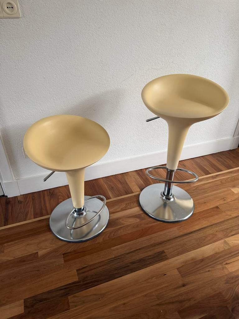 Magis Bombo Barkrukken - Set van 2, verstelbaar, Kunststof, Gebruikt, In hoogte verstelbaar, Ophalen of Verzenden