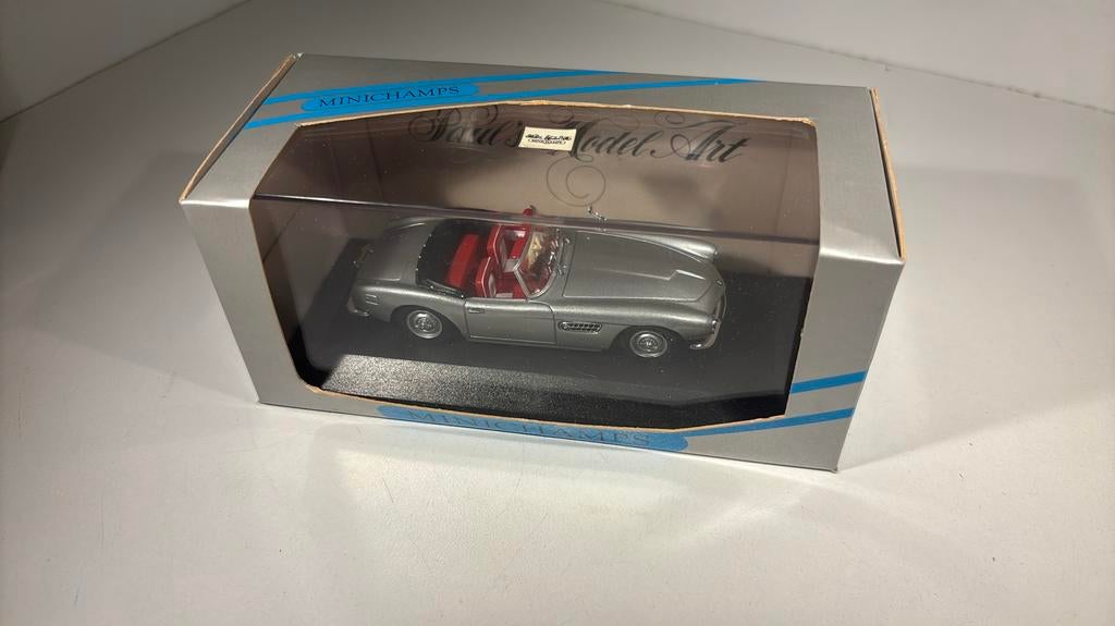 Bmw 507 cabrio zilver minichamps 1.43, Auto, Ophalen of Verzenden, MiniChamps, A