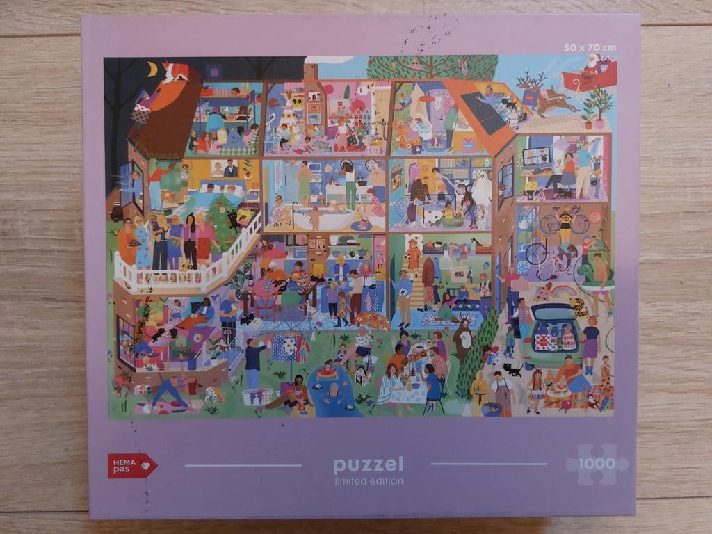 Leuke HEMA puzzel van 1000 stukjes, Ophalen, 500 t/m 1500 stukjes, Zo goed als nieuw