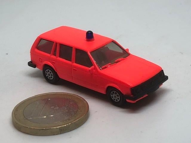 Brandweer Opel Kadett Caravan Fluor, Herpa, Ophalen of Verzenden, Gebruikt, Auto, Herpa