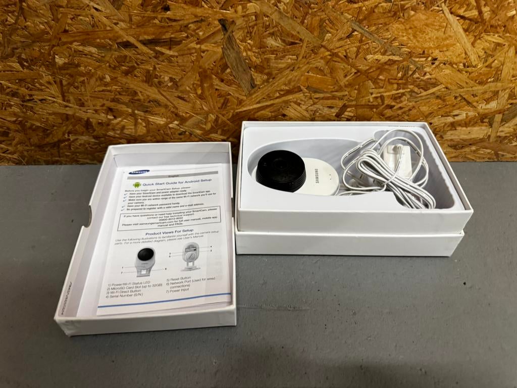 Samsung SmartCam Full HD 1080p WiFi Beveiligingscamera- ReK4, Ophalen of Verzenden, Zo goed als nieuw, X, X