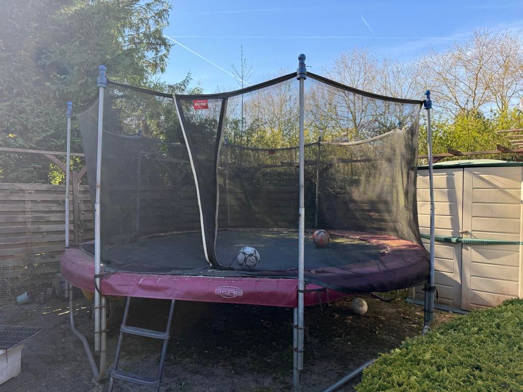 BERG trampoline met veiligheidsnet, Kinderen en Baby's, Speelgoed | Buiten | Trampolines, Ophalen, Gebruikt