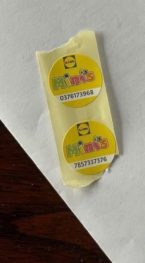 Lidl mini's zegels (2 stuks), Lidl, Ophalen