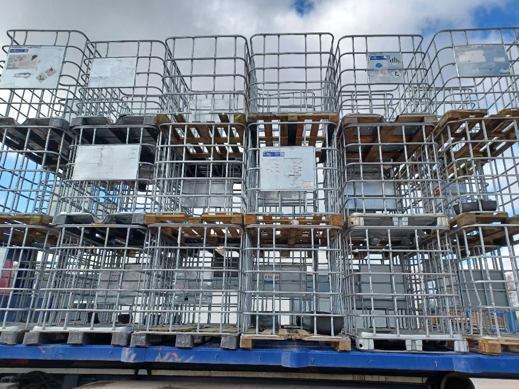 Grote partij IBC kratten met houten bodem, Ophalen, Gebruikt, 100 cm of meer, 60 cm of meer