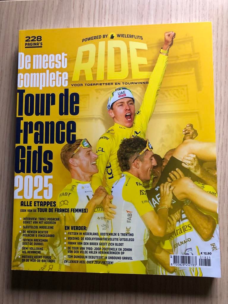 Ride Tour de France Gids 2025 - Wielerflits, Ophalen of Verzenden, Zo goed als nieuw, Sport en Vrije tijd