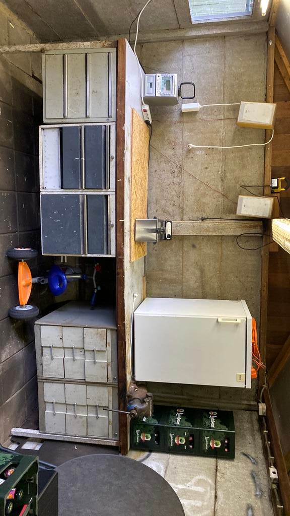 Stalen werkbank, Ophalen, Gebruikt, 170 cm of meer, Bankschroef