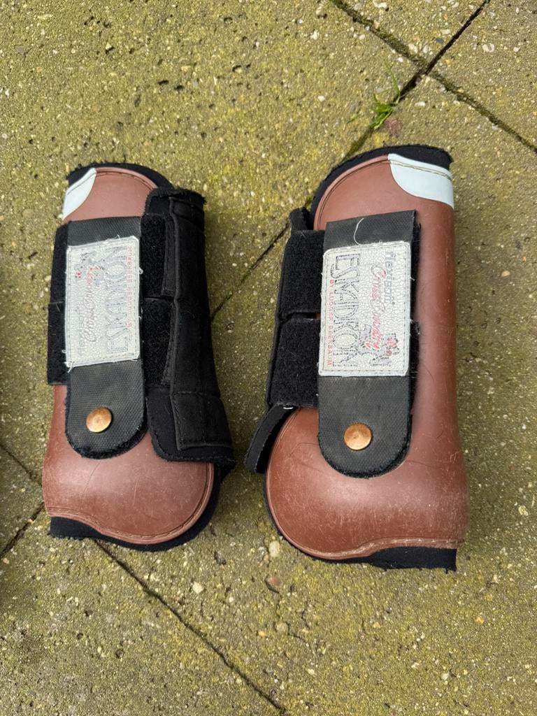 Eskadron Cross Country peesbeschermers voor + achter bruin, Dieren en Toebehoren, Ophalen of Verzenden, Gebruikt