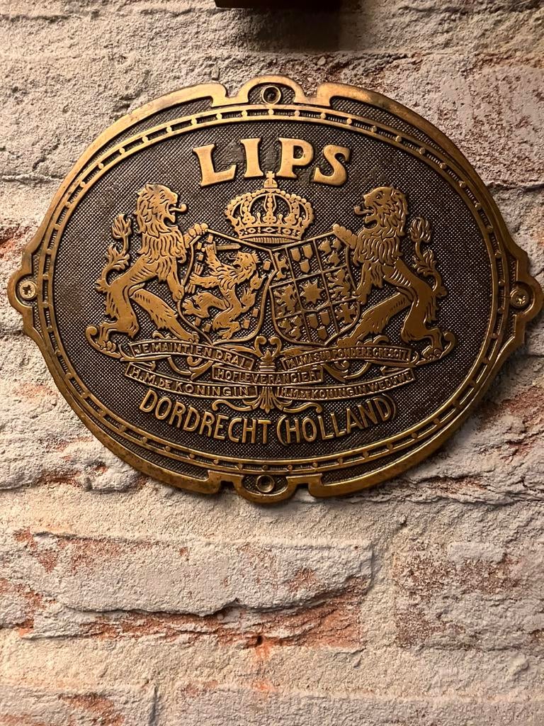 Koperen plaat lipskluis, Ophalen of Verzenden, Koper
