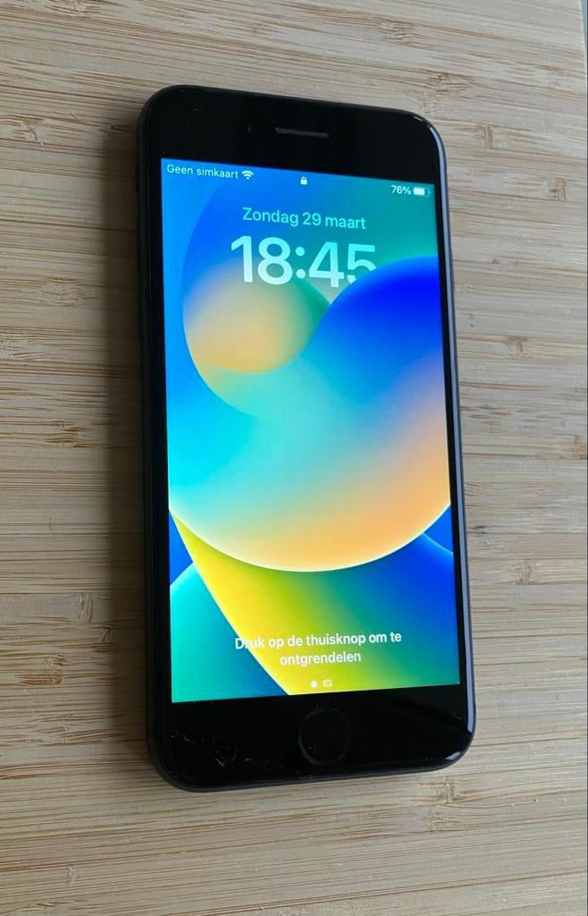 iPhone 8 Goed onderhouden. 64GB en Batterijcapaciteit 85%, Gebruikt, Zwart, Ophalen of Verzenden, 64 GB