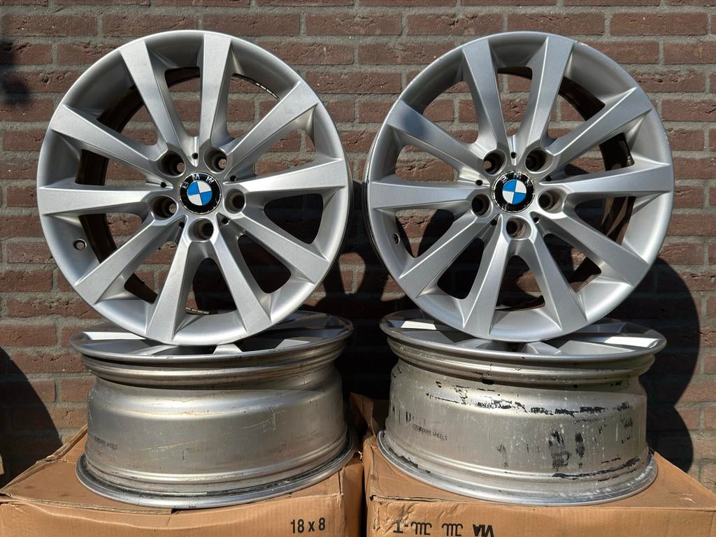 Originele BMW Style 328 velgen 18 inch – F10 F11 – OEM set, Auto-onderdelen, Banden en Velgen, Ophalen, 18 inch, Gebruikt, Velg(en)