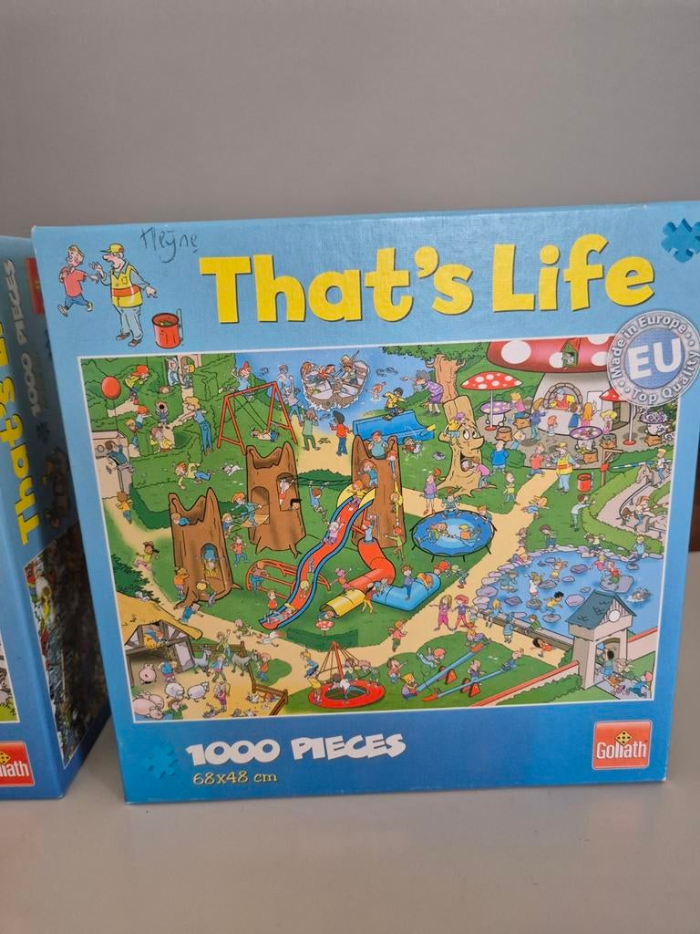 Puzzels: That's life - Compleet en nieuwstaat, Ophalen of Verzenden, 500 t/m 1500 stukjes, Zo goed als nieuw, Legpuzzel