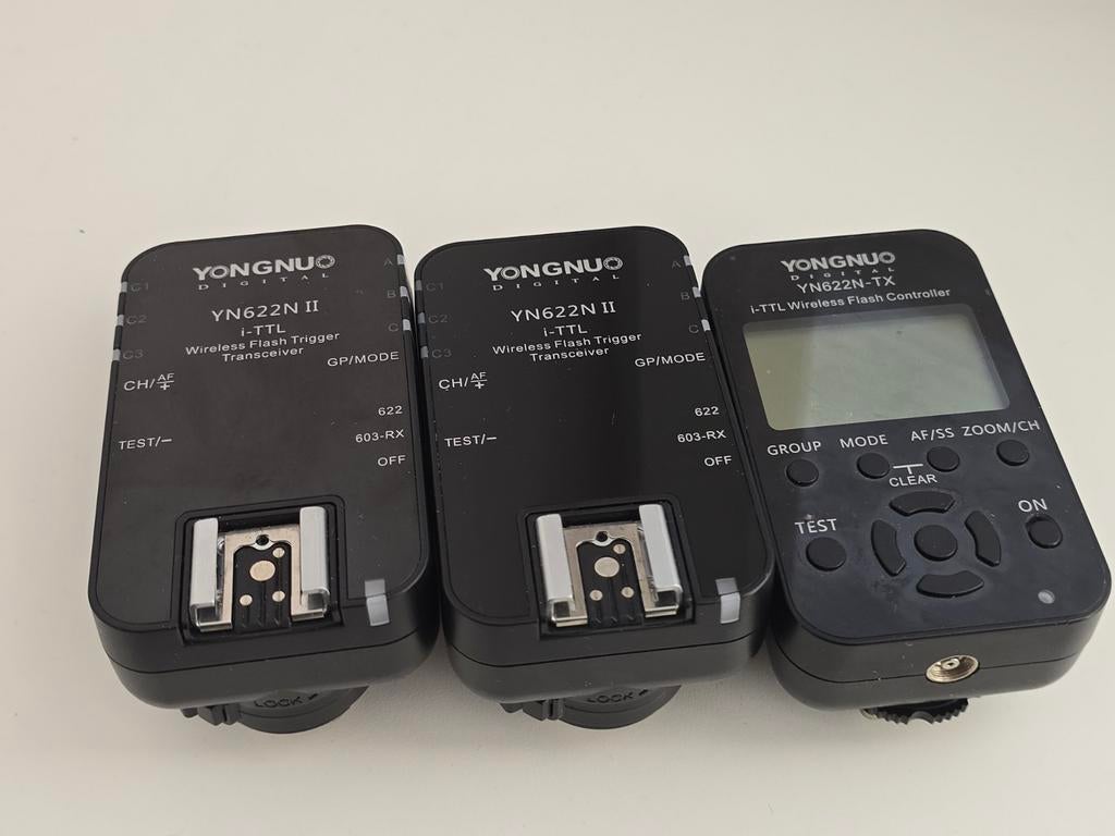 Yongnuo Flash Trigger + Controller Set Nikon - Nieuwstaat, Ophalen of Verzenden, Zo goed als nieuw, Nikon