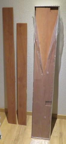 Restant kliklaminaat kersen 7 hele platen + restjes ong. 2m2, Ophalen, Kunststof, 50 tot 150 cm, Nieuw