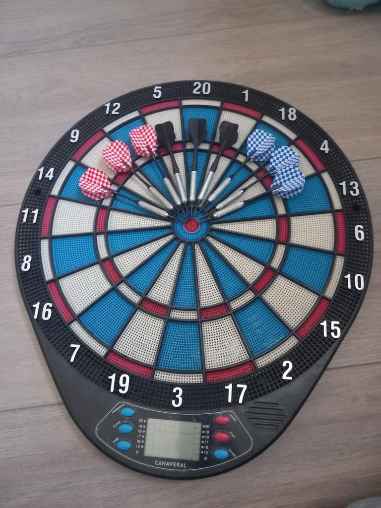 Elektronisch dartbord met pijlen, Ophalen, Gebruikt, Dartbord met pijlen, Soft tip