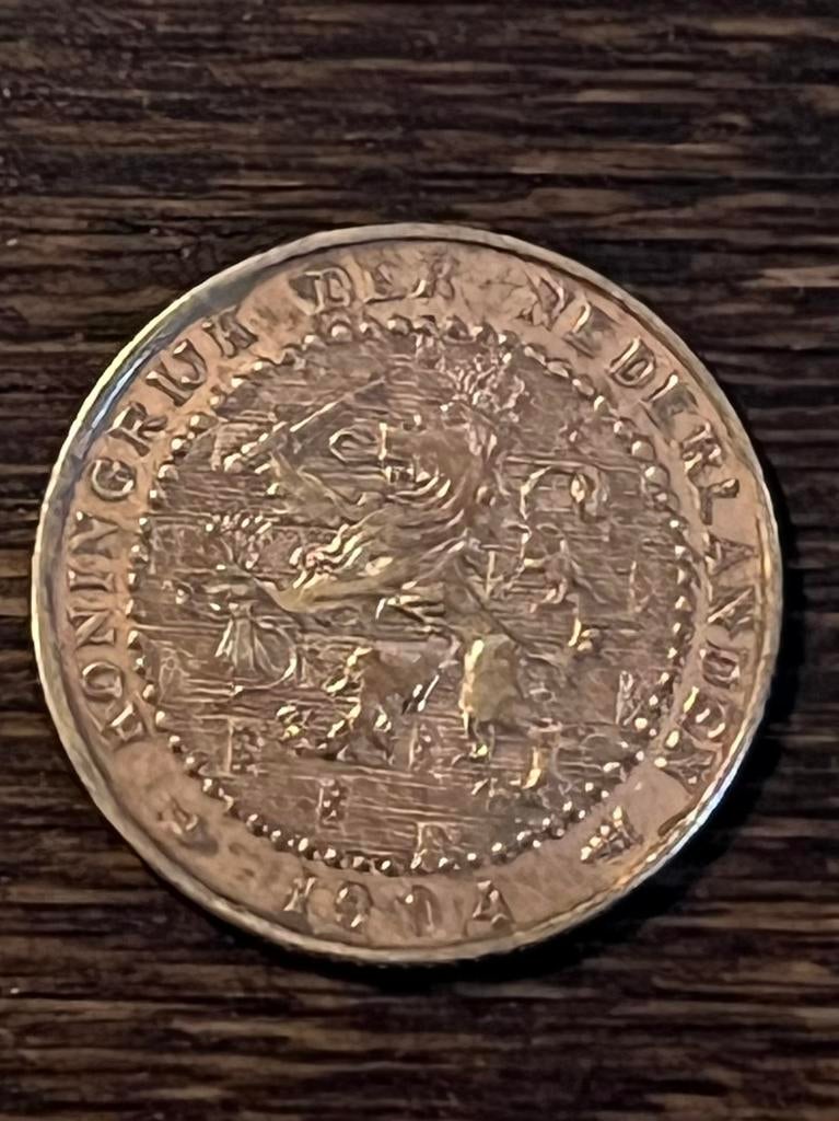 1 cent Wilhelmina uit 1904, Postzegels en Munten, Munten | Nederland, Ophalen of Verzenden, Koningin Wilhelmina, Overige waardes