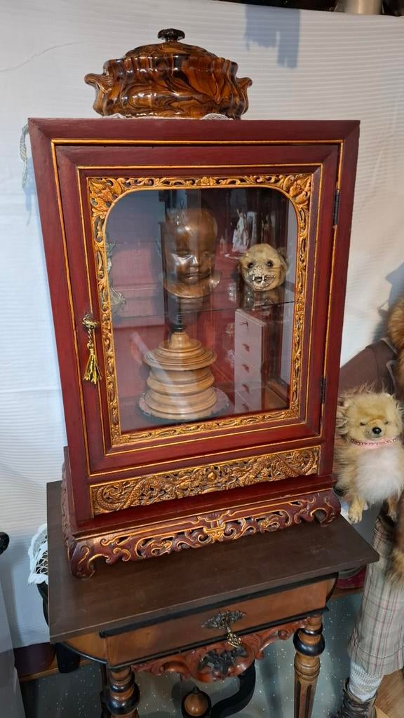 Antiek Chinees vitrinekastjes Chinees Boeddha tempel, Ophalen