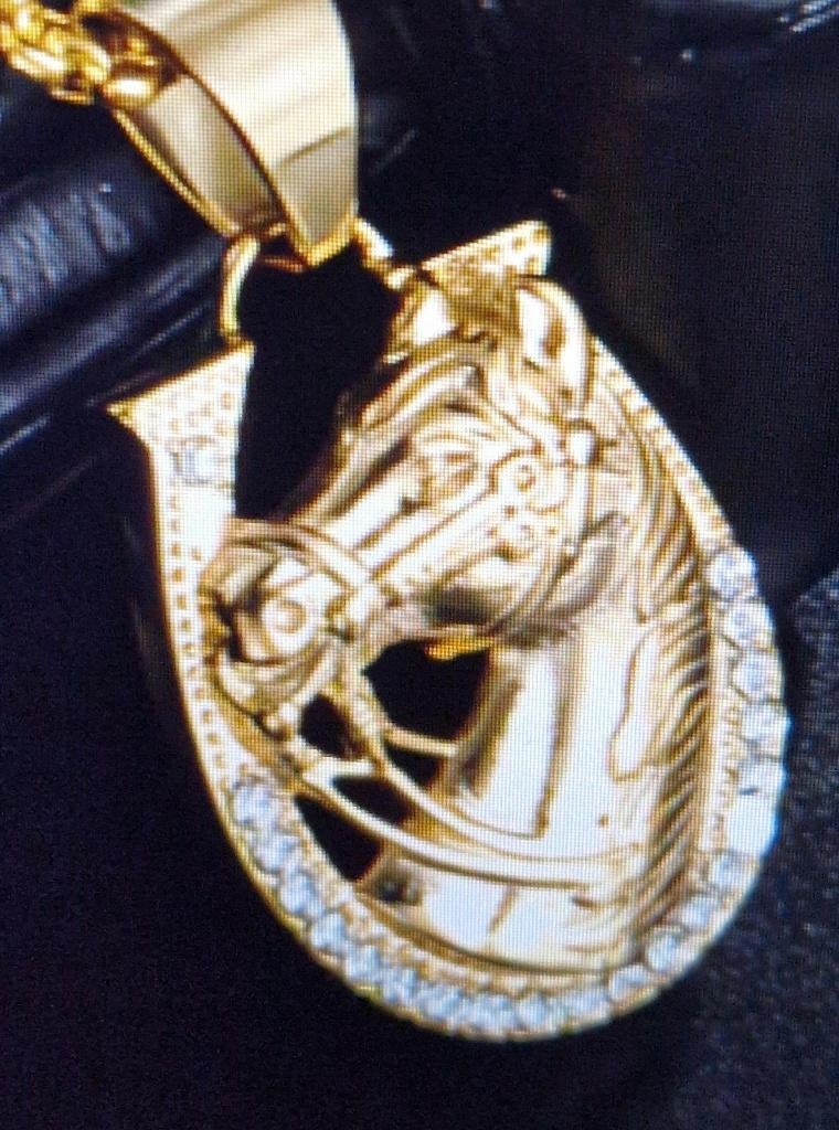 Ketting paard in hoefijzer, Nieuw, Ophalen of Verzenden, Verstelbaar, Goud