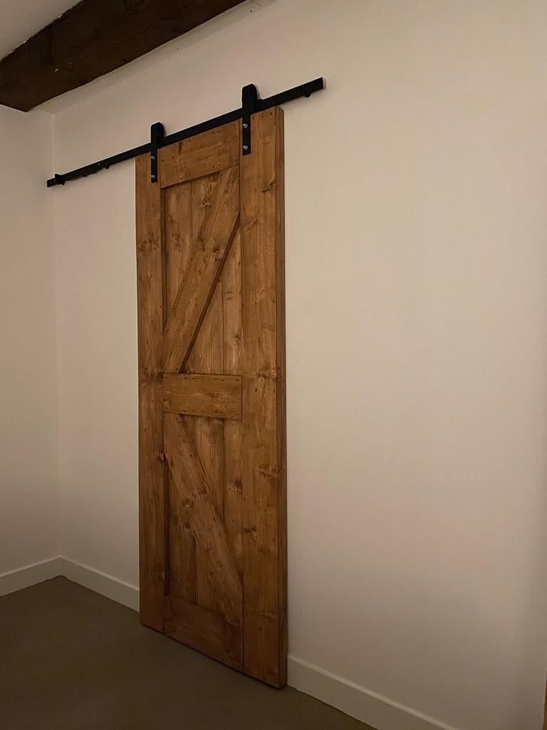 Loftdeur steigerhout, Ophalen, Minder dan 80 cm, Binnendeur, Nieuw