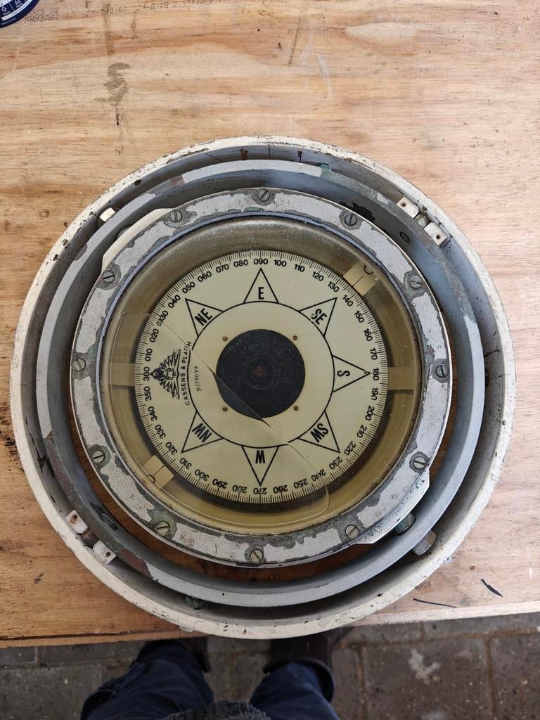 Bronzen scheeps kompas met cardanische ophanging, Ophalen of Verzenden